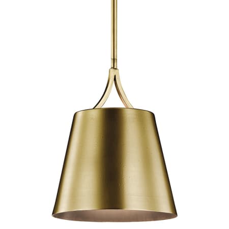 Kichler Maclain 1 Light Pendant Natural Brass