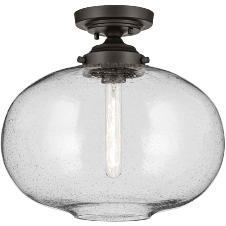Kichler Avery 15" Wide Semi-Flush Mount Bowl Ceiling Fixture Olde Bronze