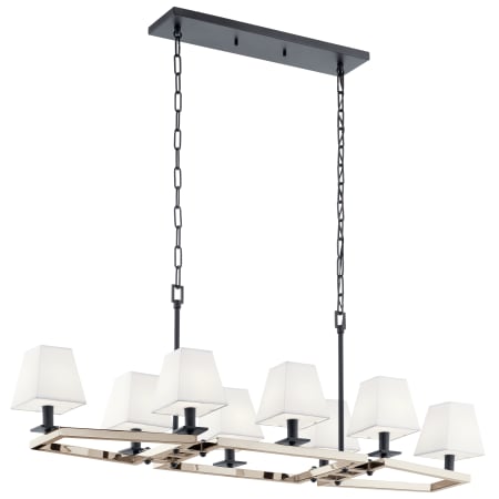 Kichler Dancar 8 Light 48" Wide Linear Chandelier Polished Nickel