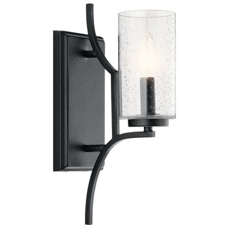 Kichler Vara Single Light 14-1/2" Tall Wall Sconce Distressed Black