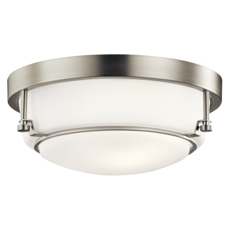 Kichler Belmont 2 Light 12-1/2" Wide Flush Mount Ceiling Fixture Brushed Nickel