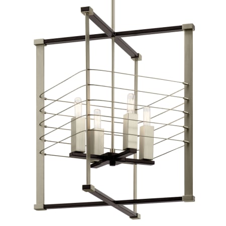Kichler Lente 4 Light 23" Wide Taper Candle Chandelier Midnight Oak