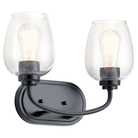 Kichler Valserrano 2 Light 15" Wide Bathroom Vanity Light Black