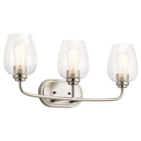 Kichler Valserrano 3 Light 24" Wide Bathroom Vanity Light Brushed Nickel