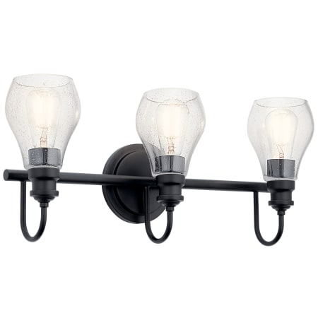 Kichler Greenbrier 3 Light 24" Wide Bathroom Vanity Light Black