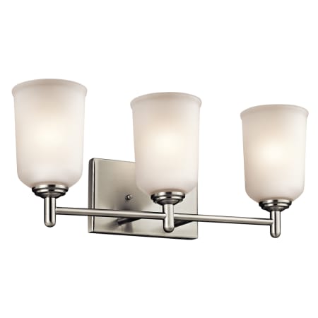 Kichler Shailene 3 Light 21" Wide Vanity Light Brushed Nickel