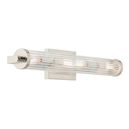 Kichler Azores 4 Light 25" Wide Bath Bar Polished Nickel
