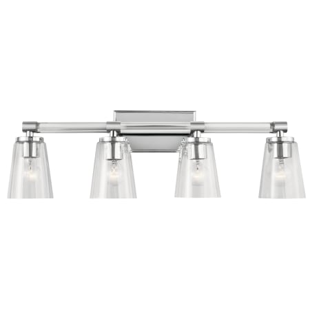 Kichler Audrea 4 Light 30-1/4" Wide Bathroom Vanity Light Chrome