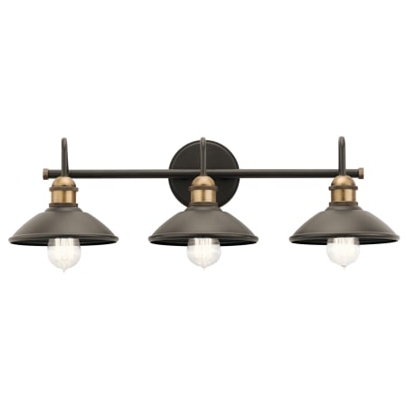 Kichler Clyde 3 Light 27" Wide Bathroom Vanity Light Olde Bronze