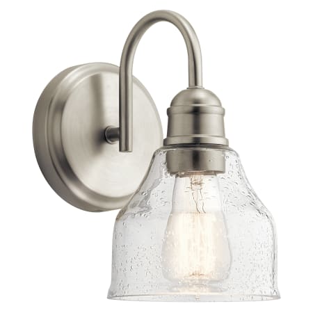 Kichler Avery 10" Tall Gooseneck Bathroom Sconce Brushed Nickel