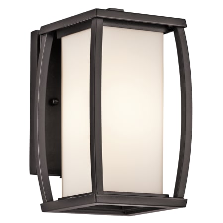 Kichler Bowen Collection 1 Light 10" Outdoor Wall Light Architectural Bronze