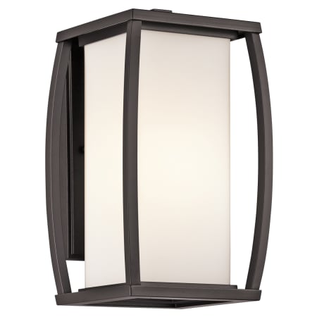Kichler Bowen Collection 1 Light 13" Outdoor Wall Light Architectural Bronze