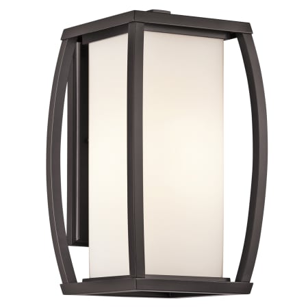 Kichler Bowen Collection 1 Light 16" Outdoor Wall Light Architectural Bronze