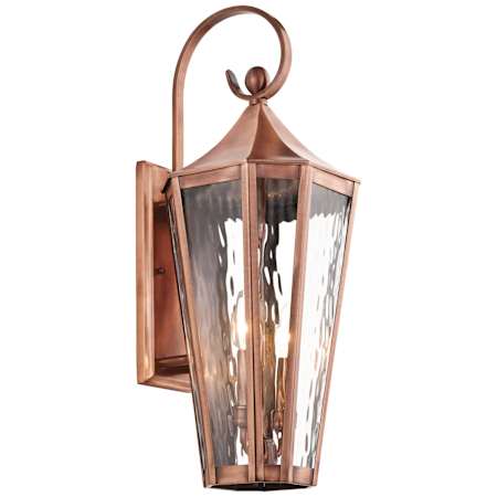 Kichler Rochdale Collection 2 Light 25" Outdoor Wall Light Antique Copper
