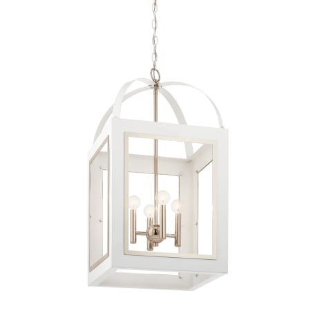 Kichler Vath 4 Light 16" Wide Taper Candle Single Pendant White