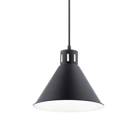Kichler Zailey 11" Wide Single Pendant with Metal Shade Black