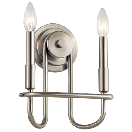 Kichler Capitol Hill 2 Light 11" Tall Multi Light Bathroom Sconce Brushed Nickel