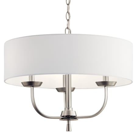 Kichler Kennewick 3 Light 20" Wide Chandelier Brushed Nickel