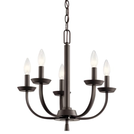 Kichler Kennewick 5 Light 18" Wide Taper Candle Chandelier Olde Bronze
