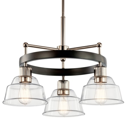 Kichler Eastmont 3 Light 23" Wide Ring Chandelier Polished Nickel