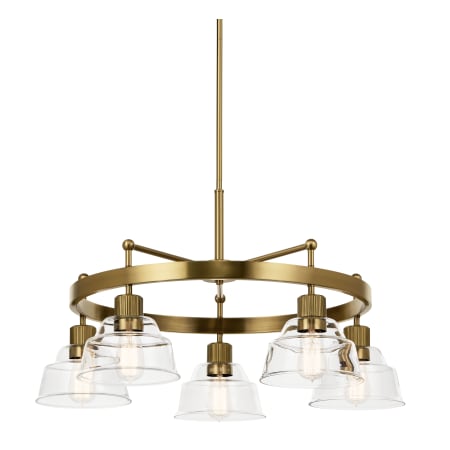 Kichler Eastmont 5 Light 32" Wide Ring Chandelier Brushed Brass