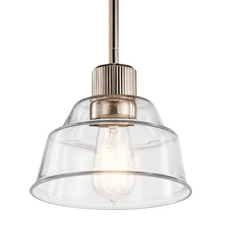 Kichler Eastmont 8" Wide Mini Pendant Polished Nickel