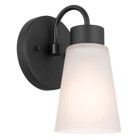 Kichler Erma 8" Tall Bathroom Sconce Black