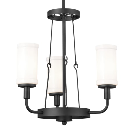 Kichler Vetivene 3 Light 20" Wide Chandelier Textured Black