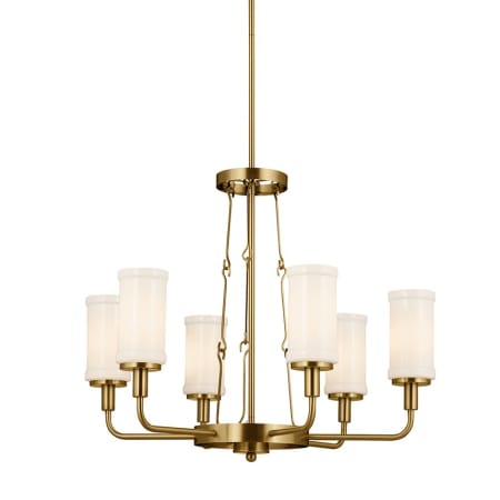 Kichler Vetivene 6 Light 29" Wide Chandelier Natural Brass
