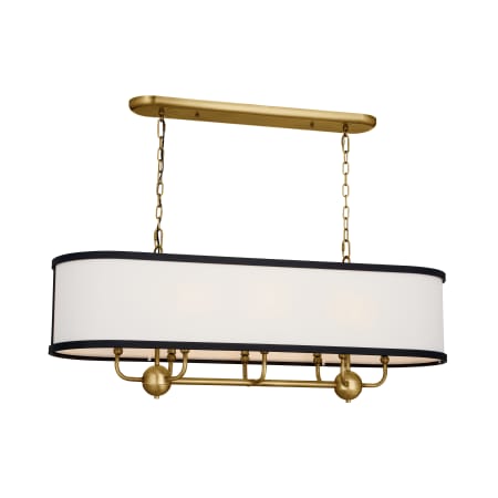 Kichler Heddle 8 Light 43" Wide Drum Chandelier Natural Brass