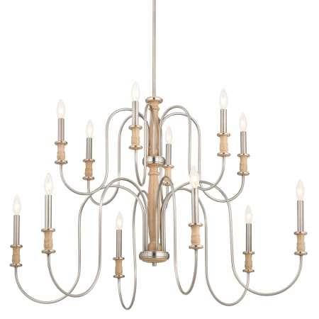 Kichler Karthe 12 Light 42" Wide Chandelier Brushed Nickel
