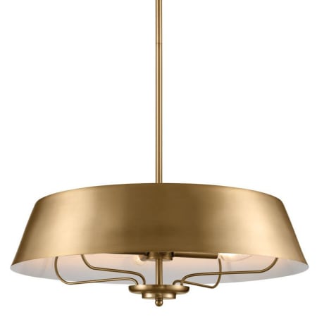 Kichler Luella 4 Light 22" Wide Pendant Brushed Natural Brass