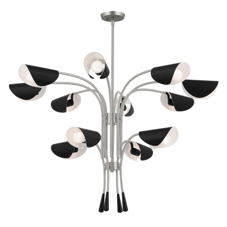 Kichler Arcus 12 Light 47" Wide Chandelier Satin Nickel