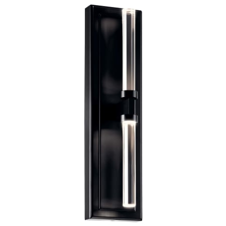 Kichler Sycara 2 Light 19" Tall Bathroom Sconce Black
