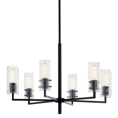 Kichler Velestino 6 Light 31" Wide Chandelier Black