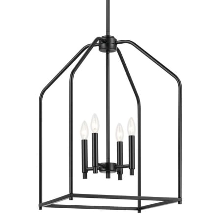 Kichler Madden 4 Light 16" Wide Taper Candle Pendant Black