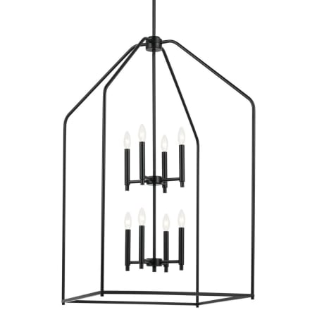 Kichler Madden 8 Light 25" Wide Taper Candle Pendant Black