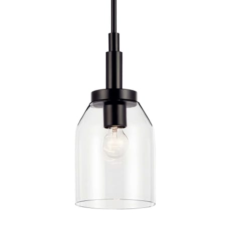Kichler Madden 7" Wide Mini Pendant Black