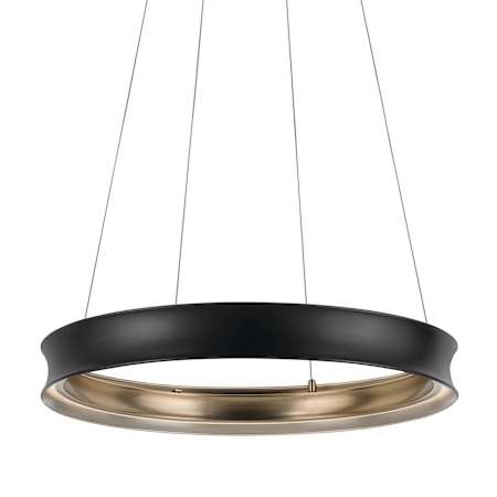 Kichler Larousse 30" Wide LED Suspension Pendant Black