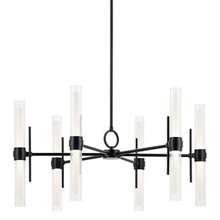 Kichler Riven 33" Wide LED Chandelier Black