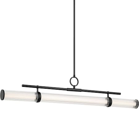 Kichler Riven 48" Wide LED Linear Chandelier Black