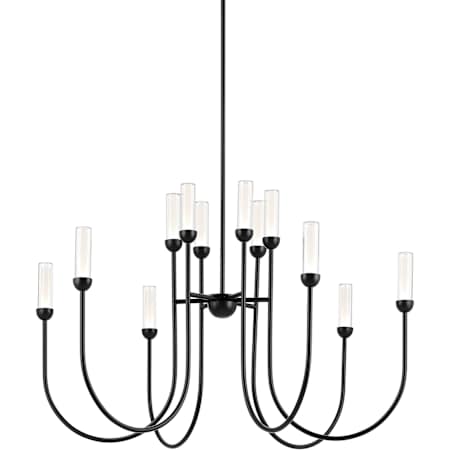 Kichler Moraine 40" Wide LED Chandelier Black
