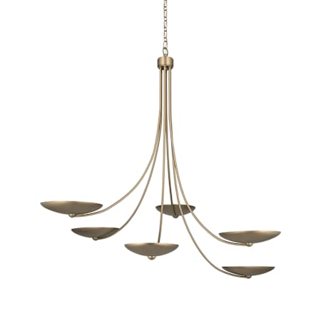 Kichler Palmela 6 Light 46" Wide Chandelier Champagne Bronze