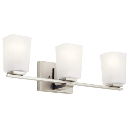 Kichler Roehm 3 Light 23" Wide Bathroom Vanity Light Brushed Nickel