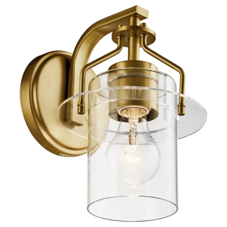 Kichler Everett 9" Tall Wall Sconce Brushed Brass