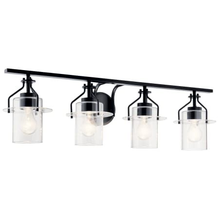 Kichler Everett 4 Light 34" Wide Bathroom Vanity Light Black
