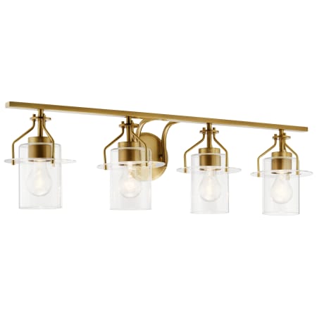 Kichler Everett 4 Light 34" Wide Bathroom Vanity Light Brushed Brass