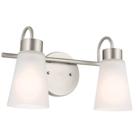 Kichler Erma 2 Light 14" Wide Vanity Light Brushed Nickel