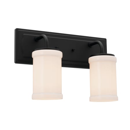 Kichler Vetivene 2 Light Bathroom Vanity Light Textured Black