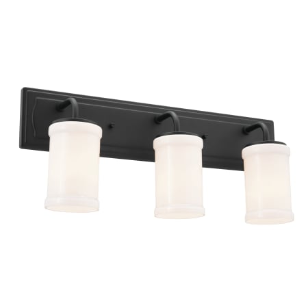 Kichler Vetivene 3 Light Bathroom Vanity Light Textured Black
